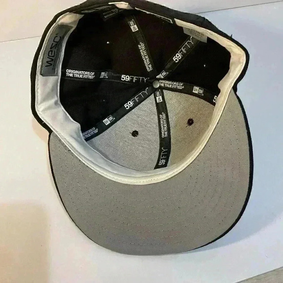 new era 59fifty WESC 2011 black 100% wool size 7 - Picture 4 of 8